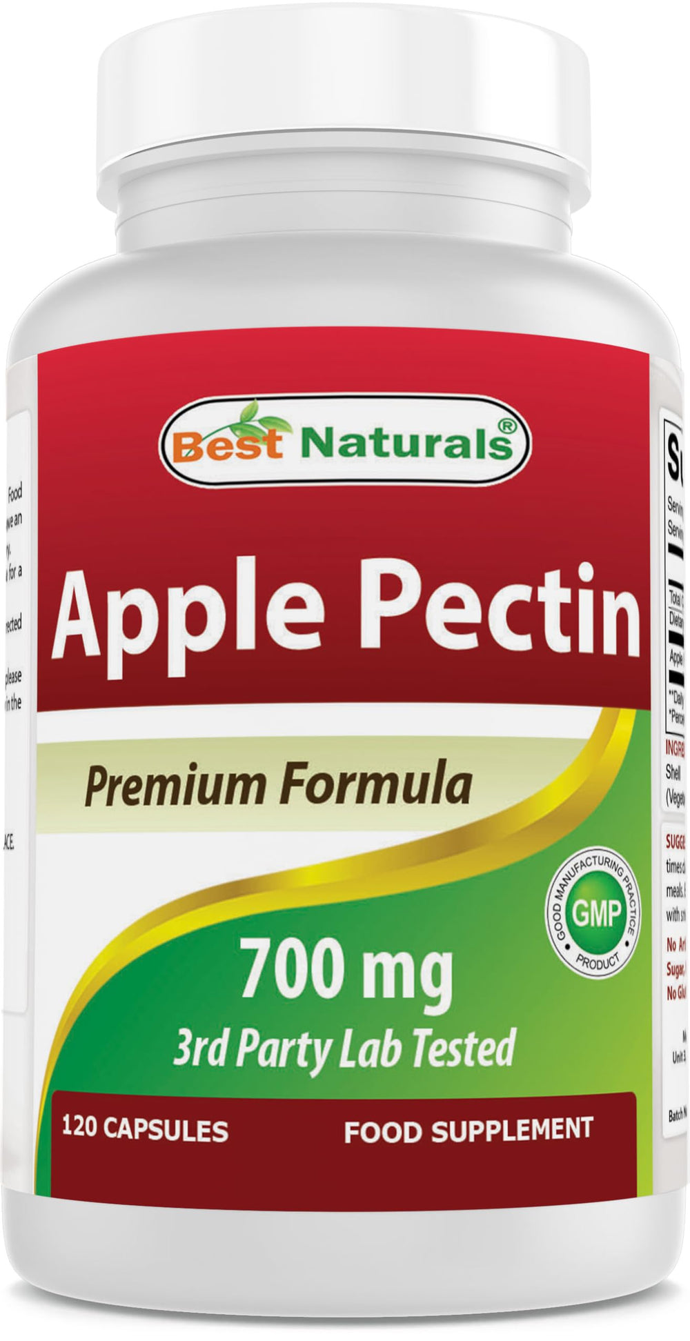 Best Naturals bottle front label showing product name and count, clear branding benefit
