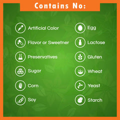 GMO-free and solvent-free icons on product label