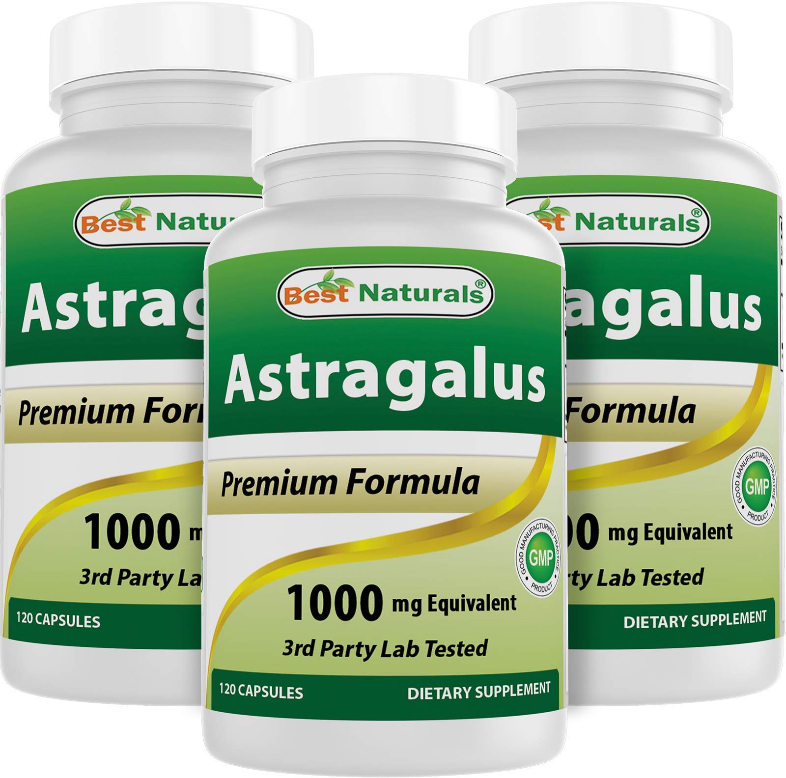 Best Naturals Astragalus Capsule 1000 mg bottle - front view