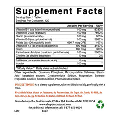 Best Naturals B-100 Complex bottle with label visible.