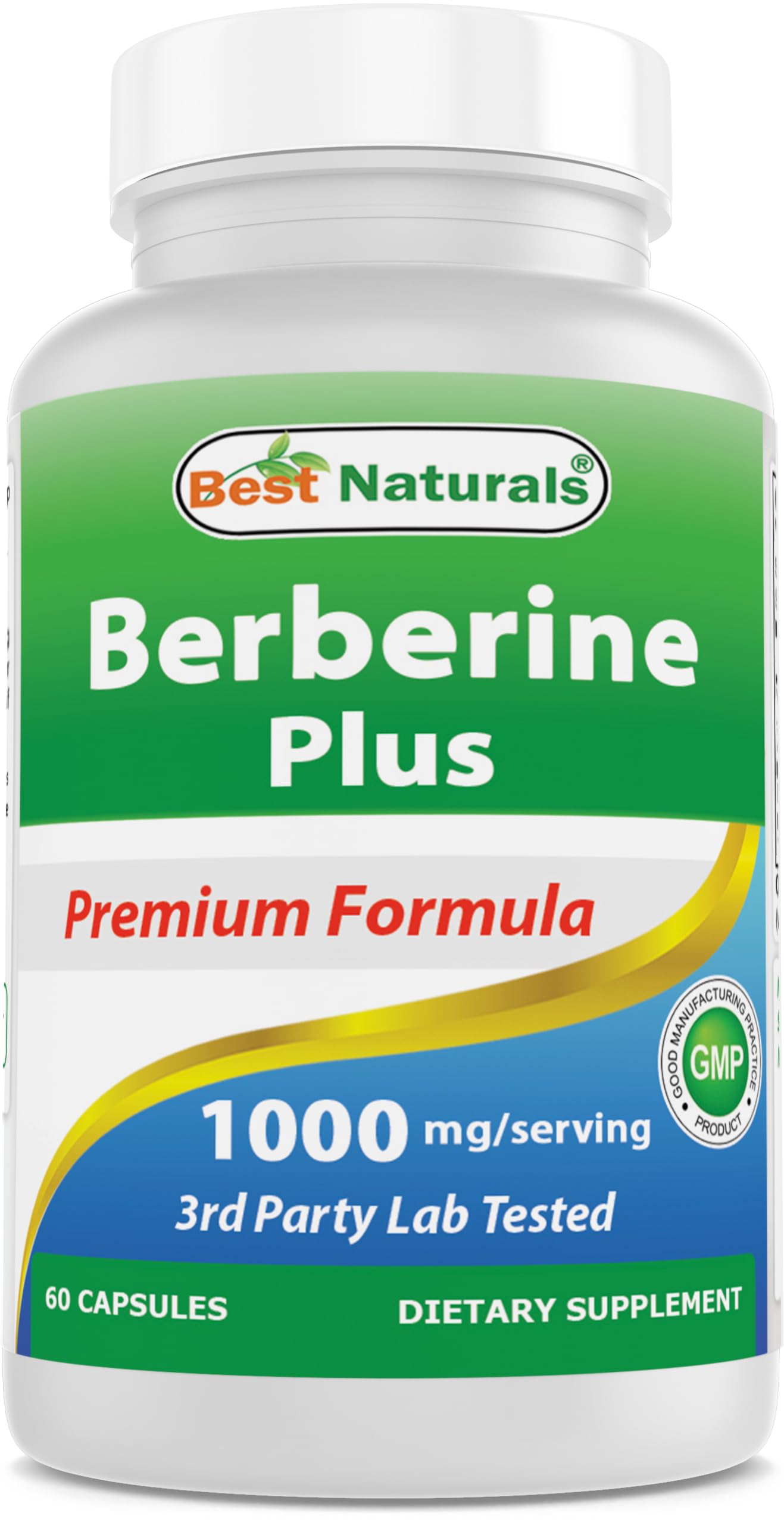 Best Naturals Berberine Plus bottle with 60 capsules