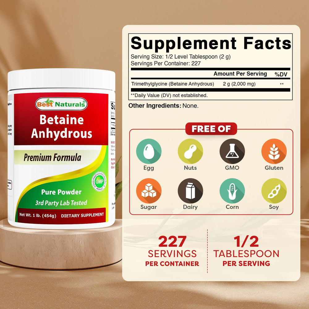 Back label with supplement facts and ingredients