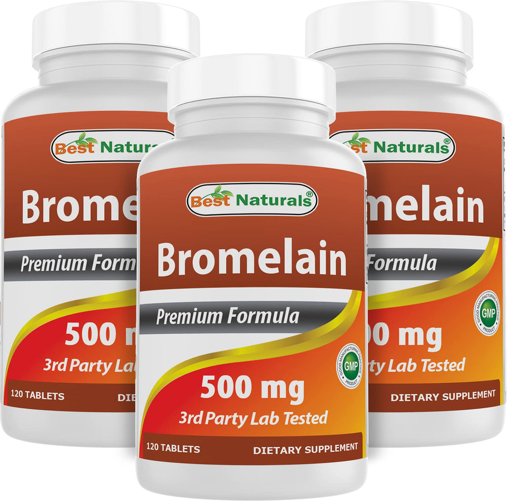 Hero image of Best Naturals Bromelain 500mg bottle pack of 3