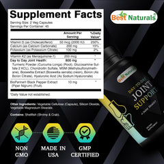 Close-up of Joint Support capsules highlighting Veg capsules