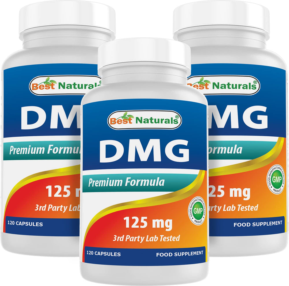 Best Naturals DMG 125 mg bottle with 120 capsules