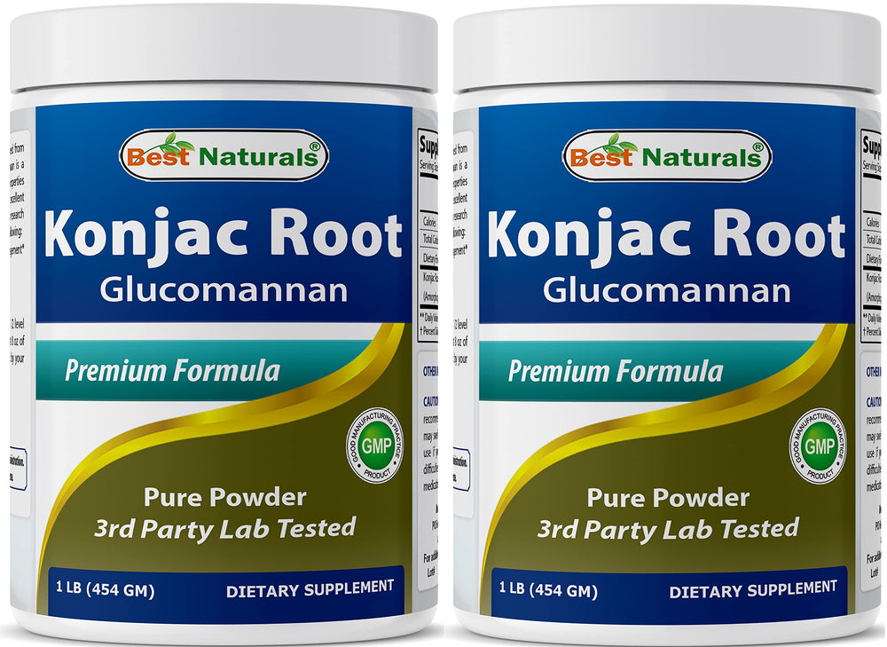 Best Naturals Konjac Glucomannan 2-Pack - 1 lb bottle (front view)