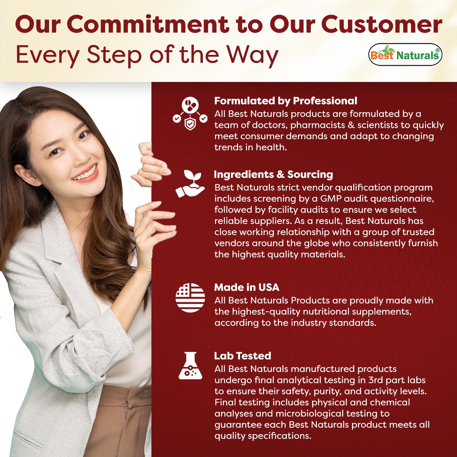 USA manufacturing facility compliant with GMP and FDA registration