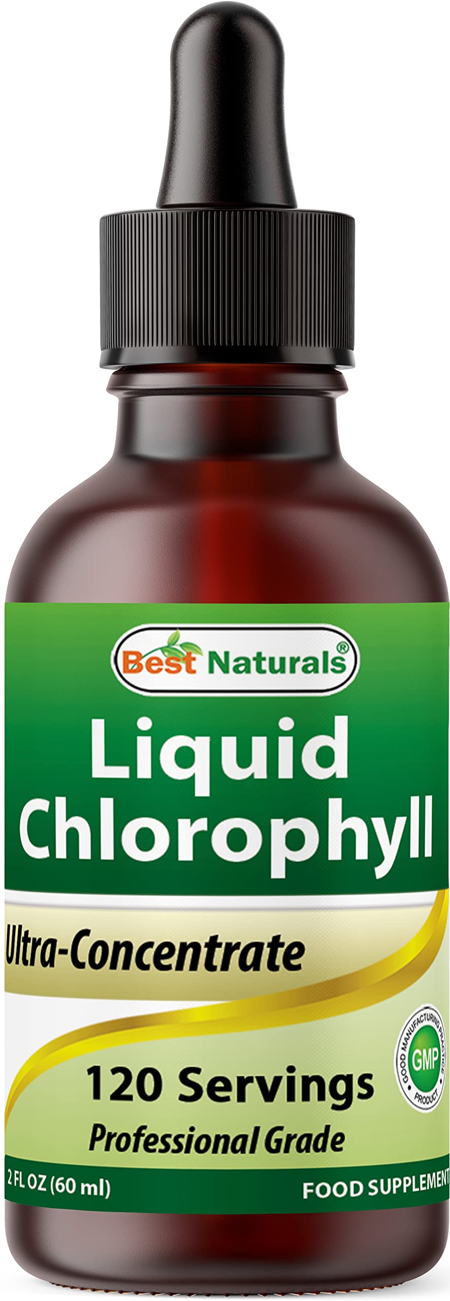 Front view of Best Naturals Liquid Chlorophyll Drops bottle