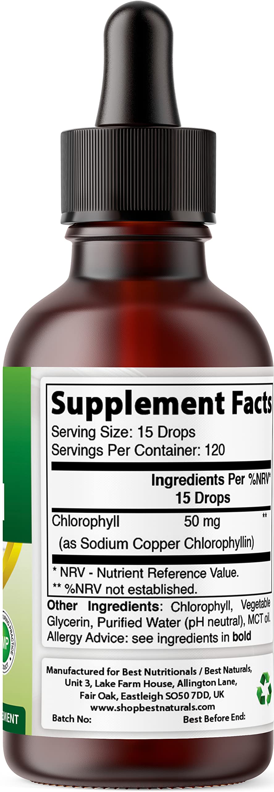 Serving dropper showing 15 drops per serving