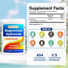 Back view of container showing nutrition and supplement facts