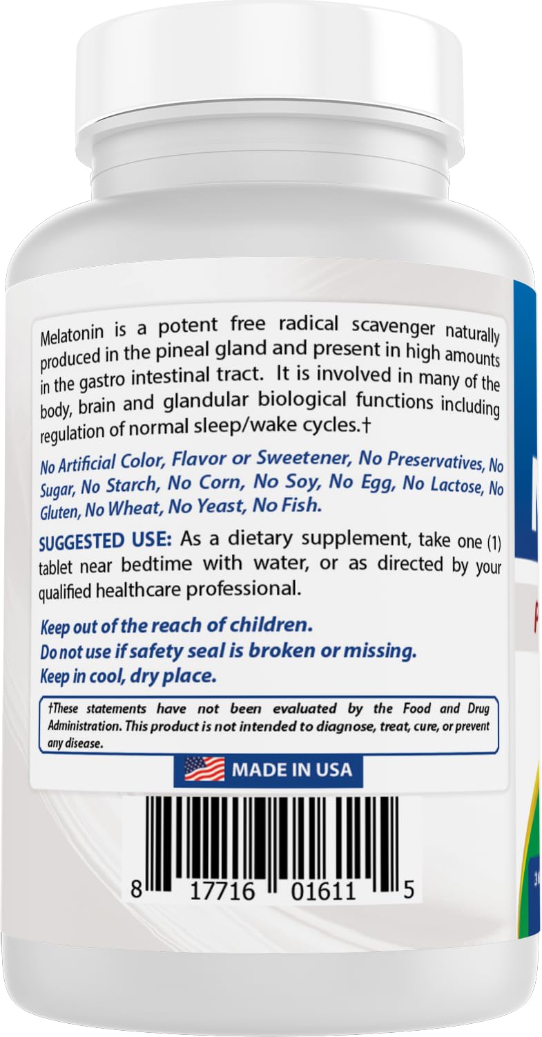 Pack of two 365-count Melatonin bottles - value size