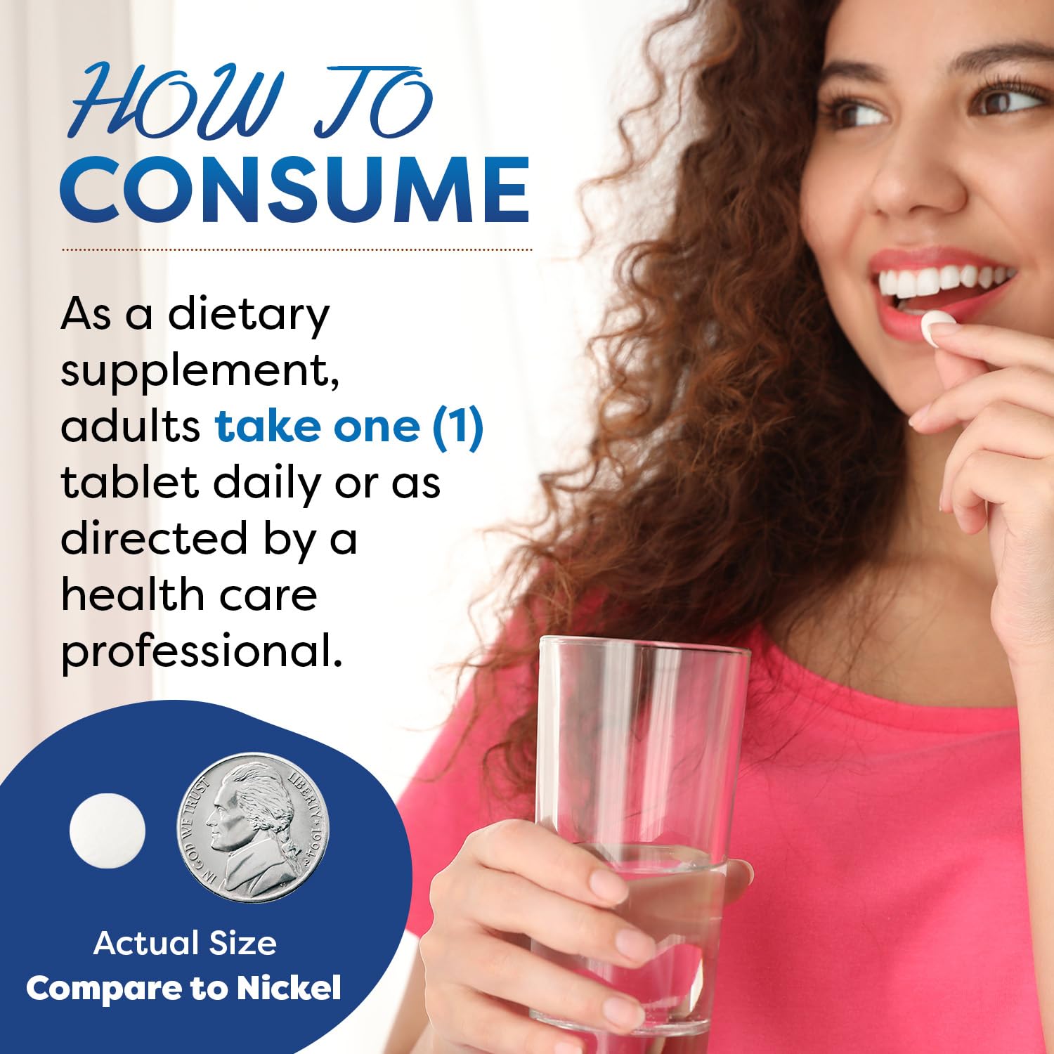 Supplement facts panel for Best Naturals Melatonin