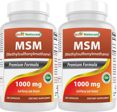 Best Naturals MSM 1000mg bottle front view