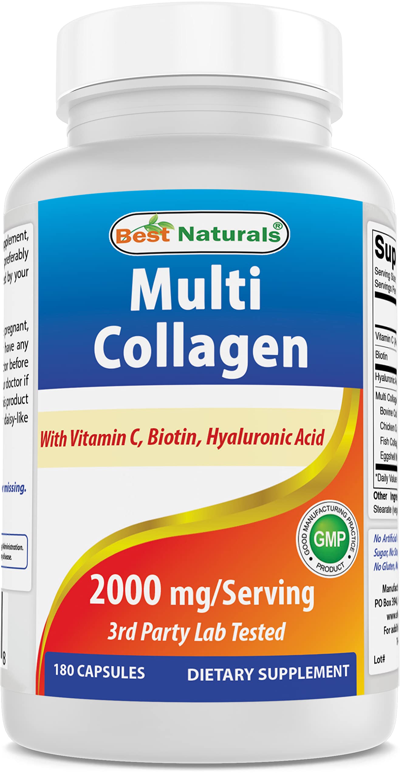 Best Naturals Multi Collagen Pills 2000mg packaging for men and women