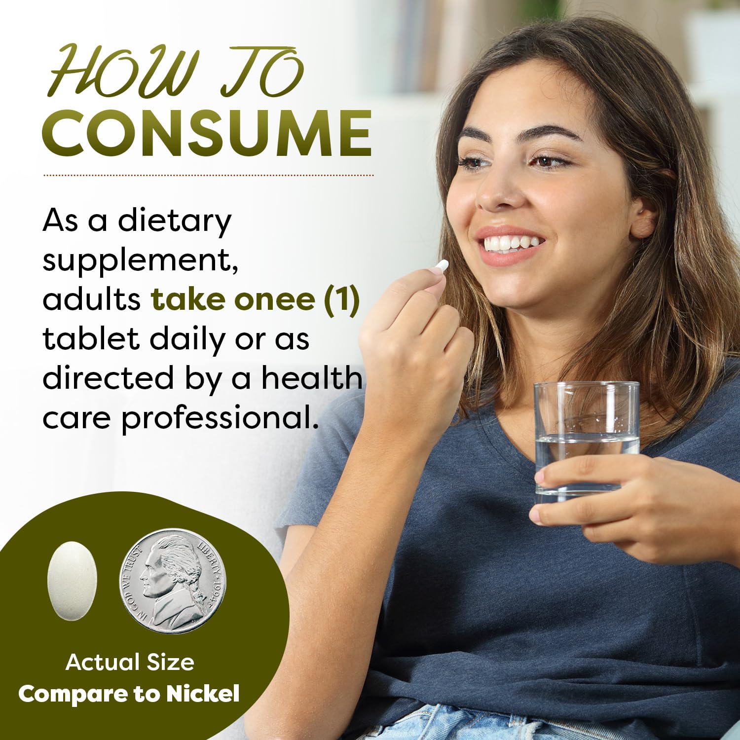 Supplement facts panel showing 500 mg Niacinamide per tablet