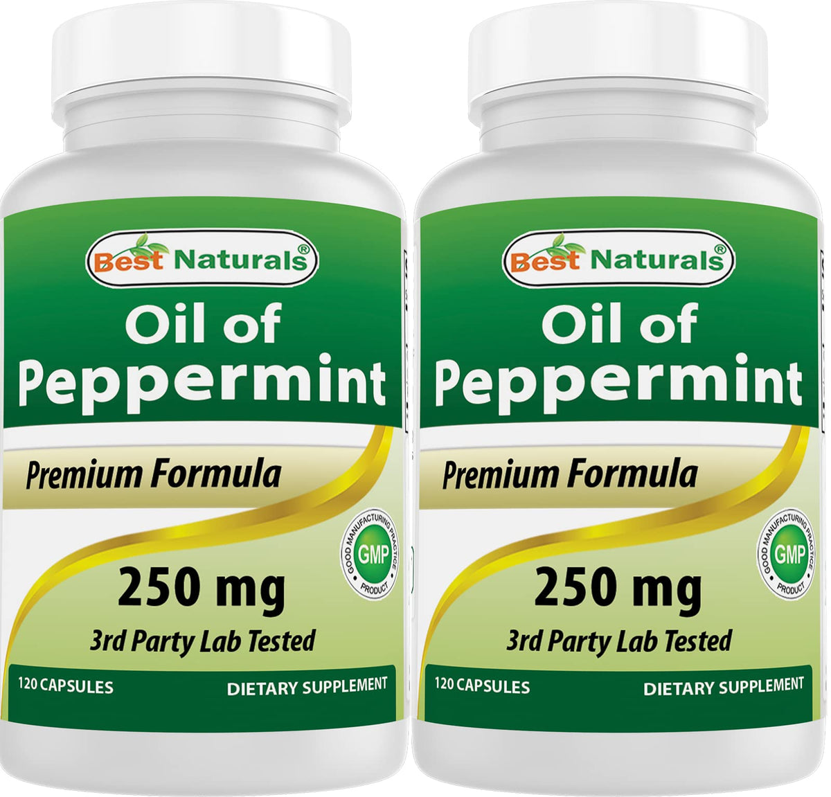 Front view of Best Naturals Peppermint Oil bottle pack of 2