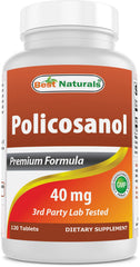 Best Naturals Policosanol 40mg bottle front view