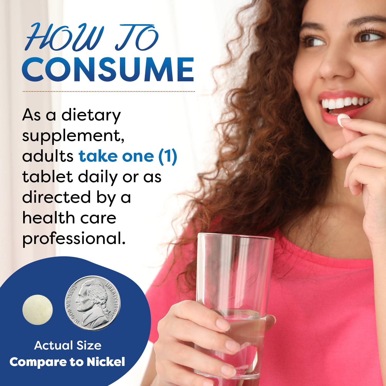 Back label with supplement facts