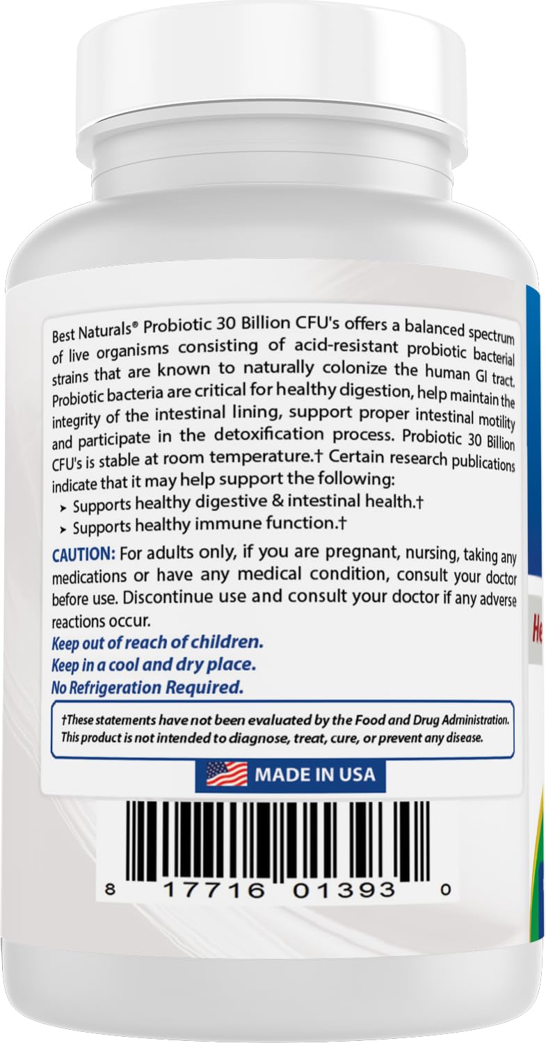 Digestive health illustration with probiotic capsules