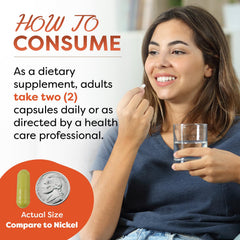 Vegetarian capsules inside the bottle