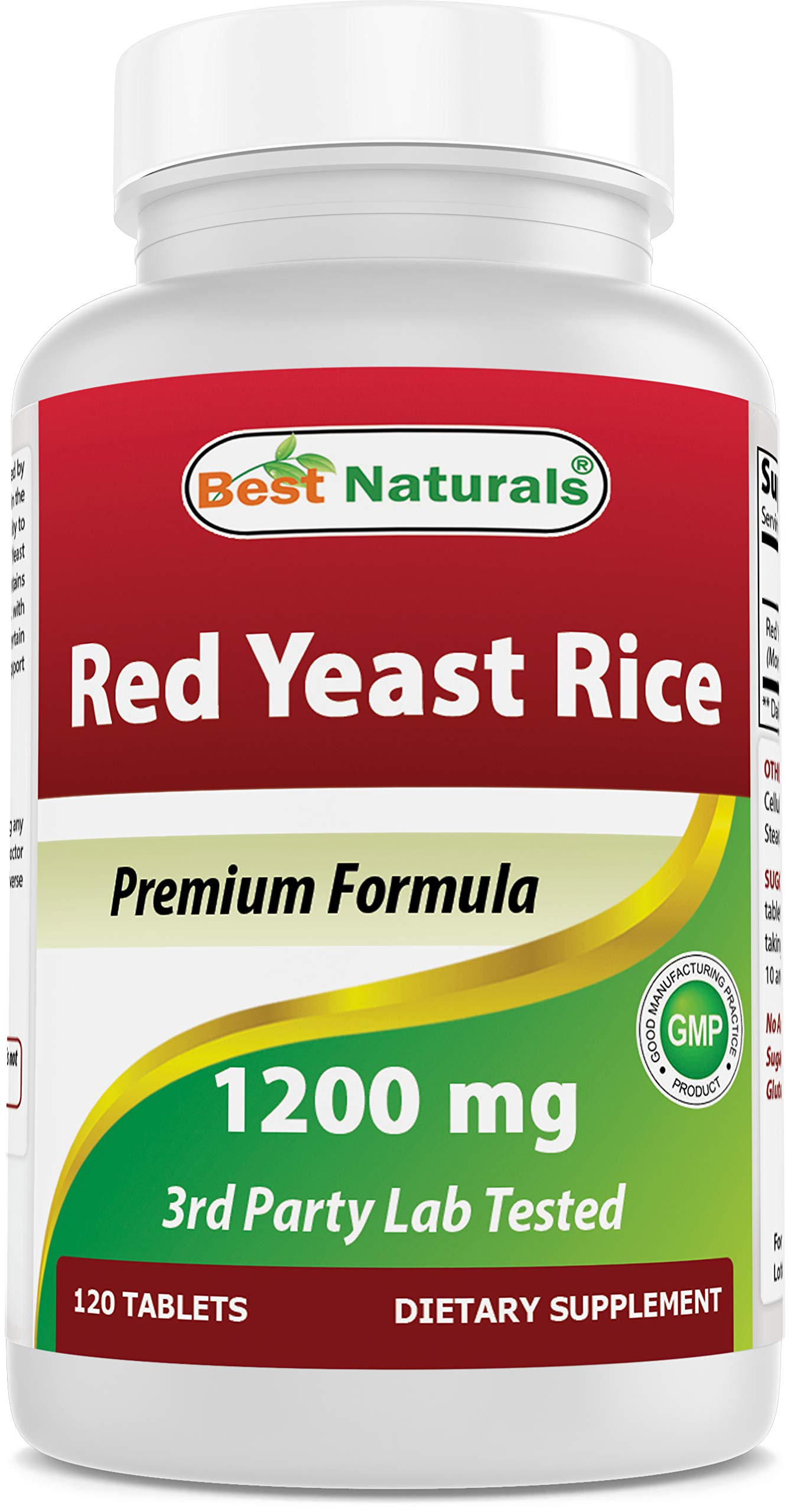 Best Naturals Red Yeast Rice bottle with 120 tablets