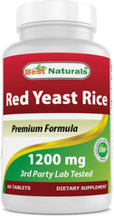 Best Naturals Red Yeast Rice bottle – front view
