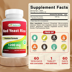 Label shows 1200 mg per tablet and 60 tablets per bottle