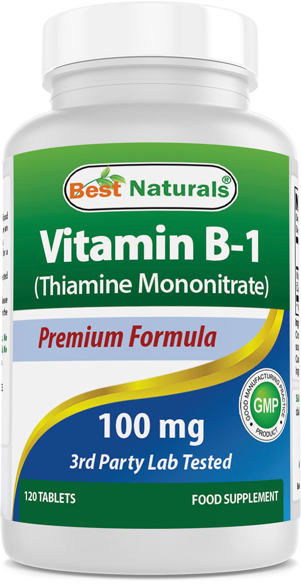 Best Naturals Vitamin B1 bottle label