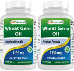 Best Naturals Wheat Germ Oil 1130 mg softgels bottle - pack of 2