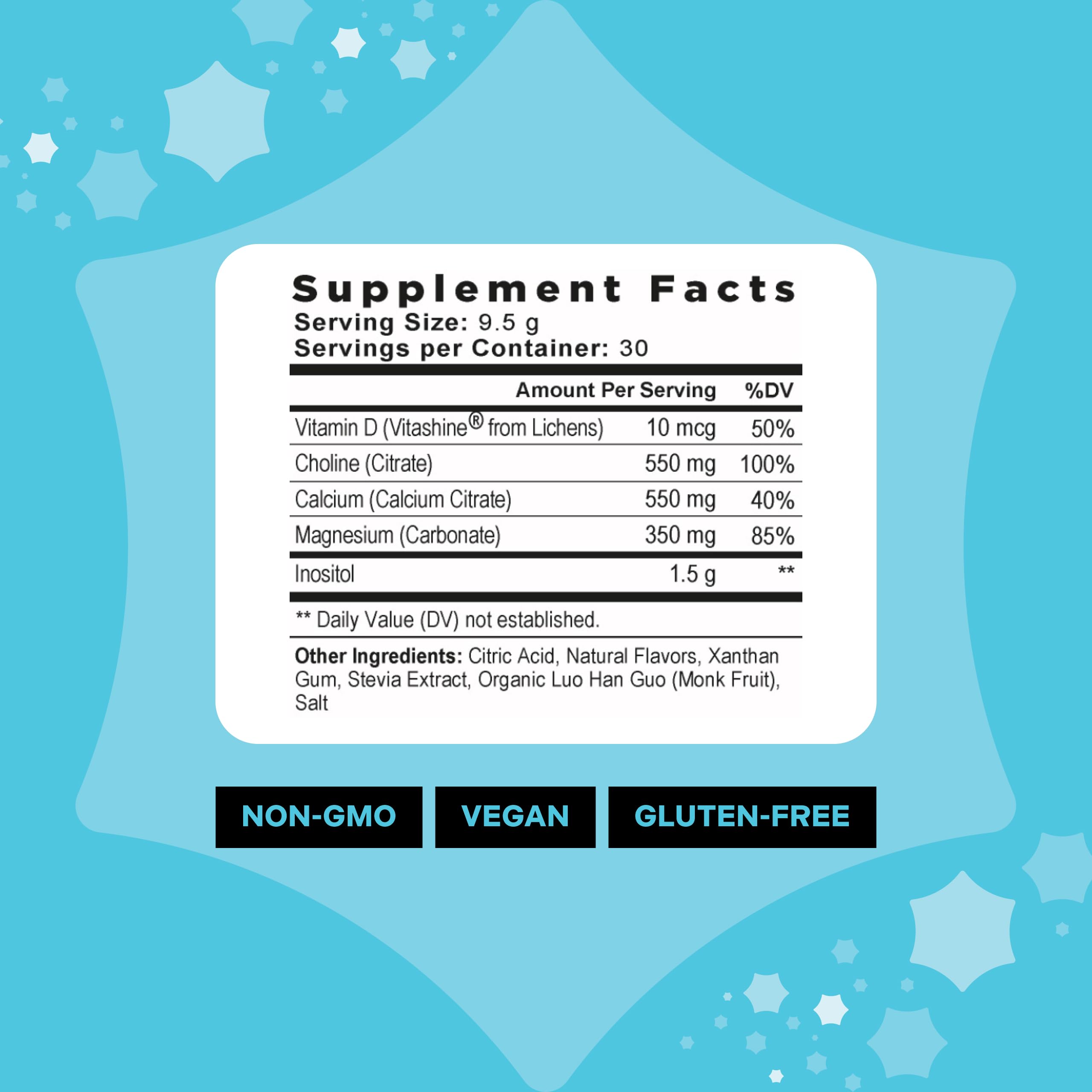 Close-up of the product label highlighting lemon-lime flavor and 285 g size
