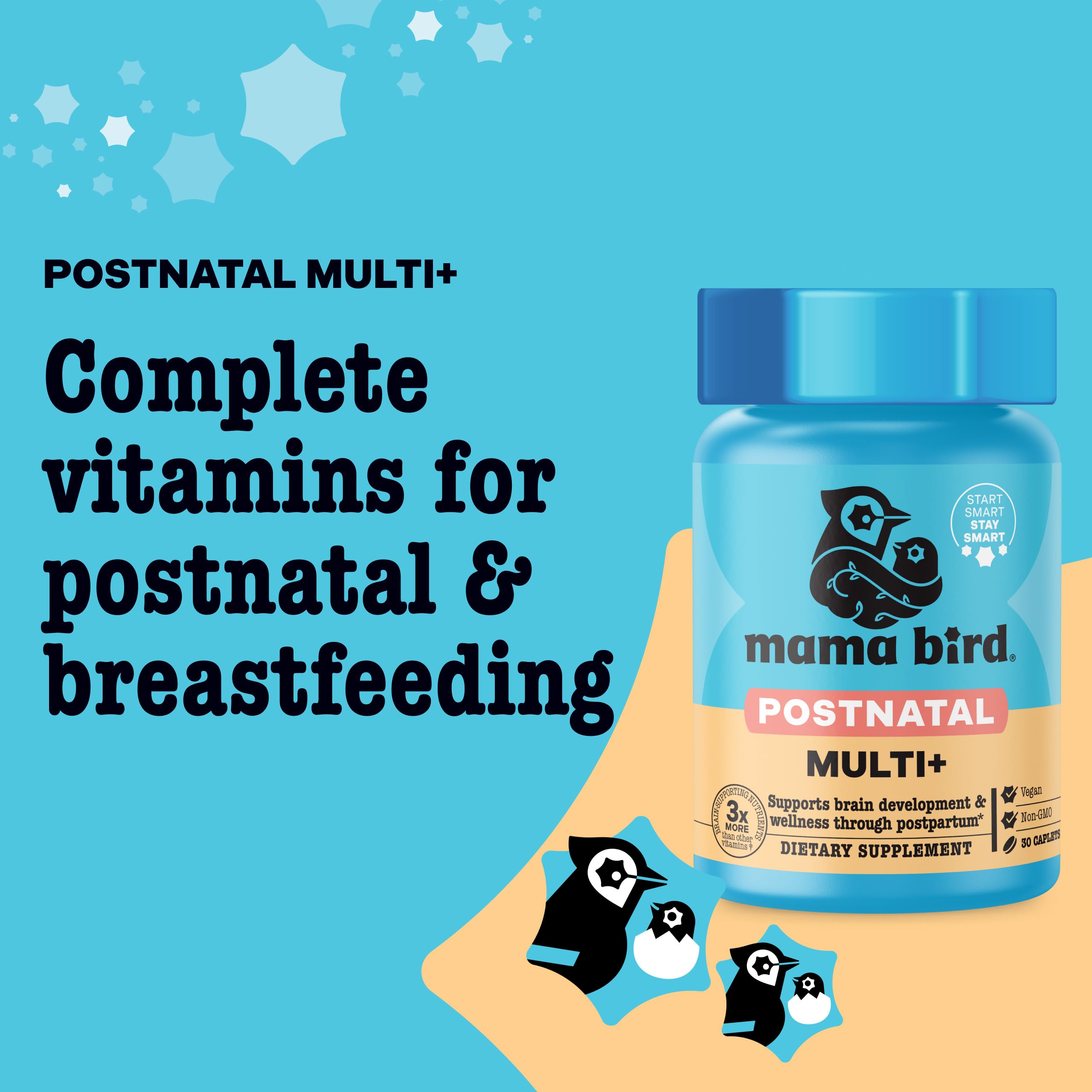 Product packaging for Best Nest Wellness Mama Bird Postnatal Vitamins 30 count