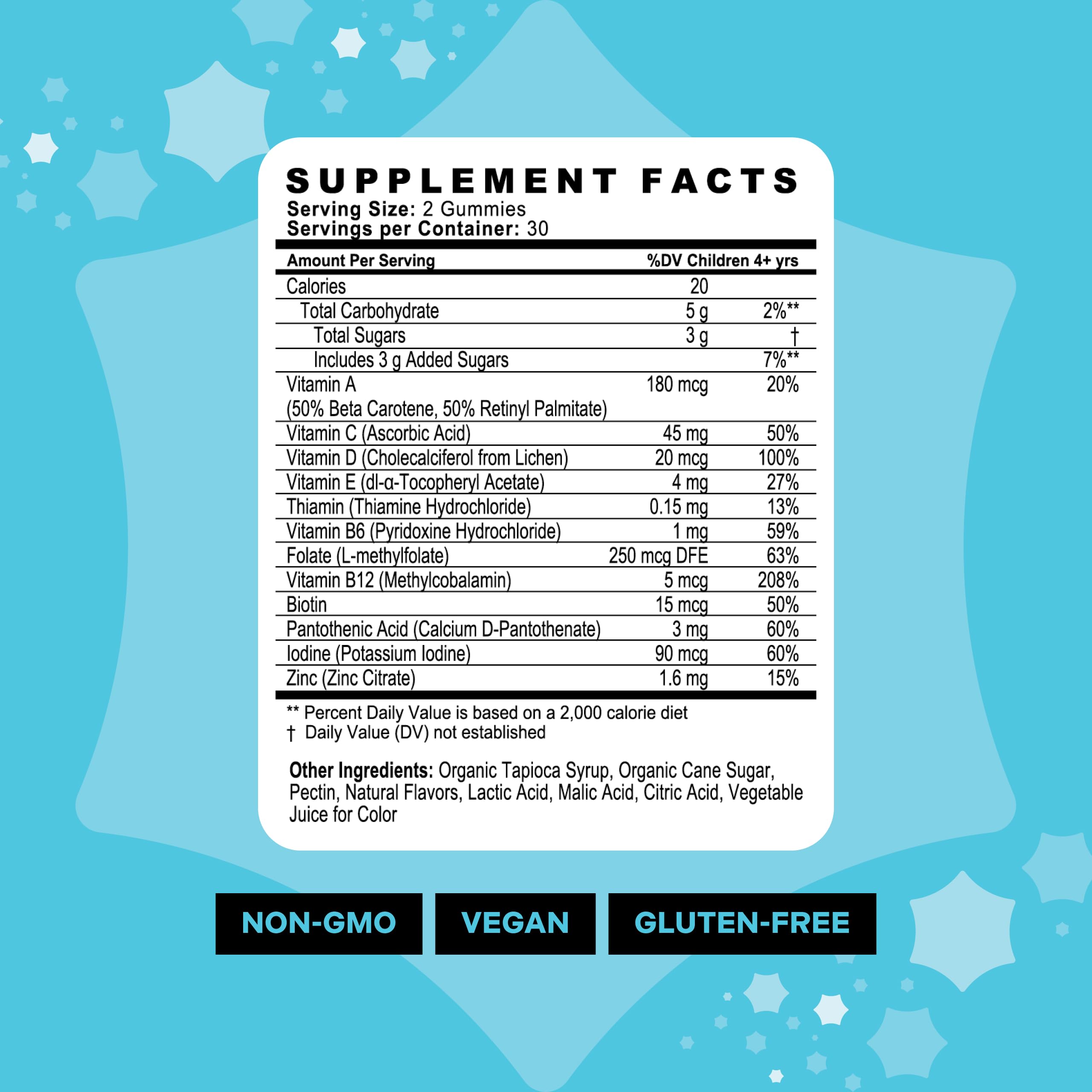 Brain health support gummies for kids