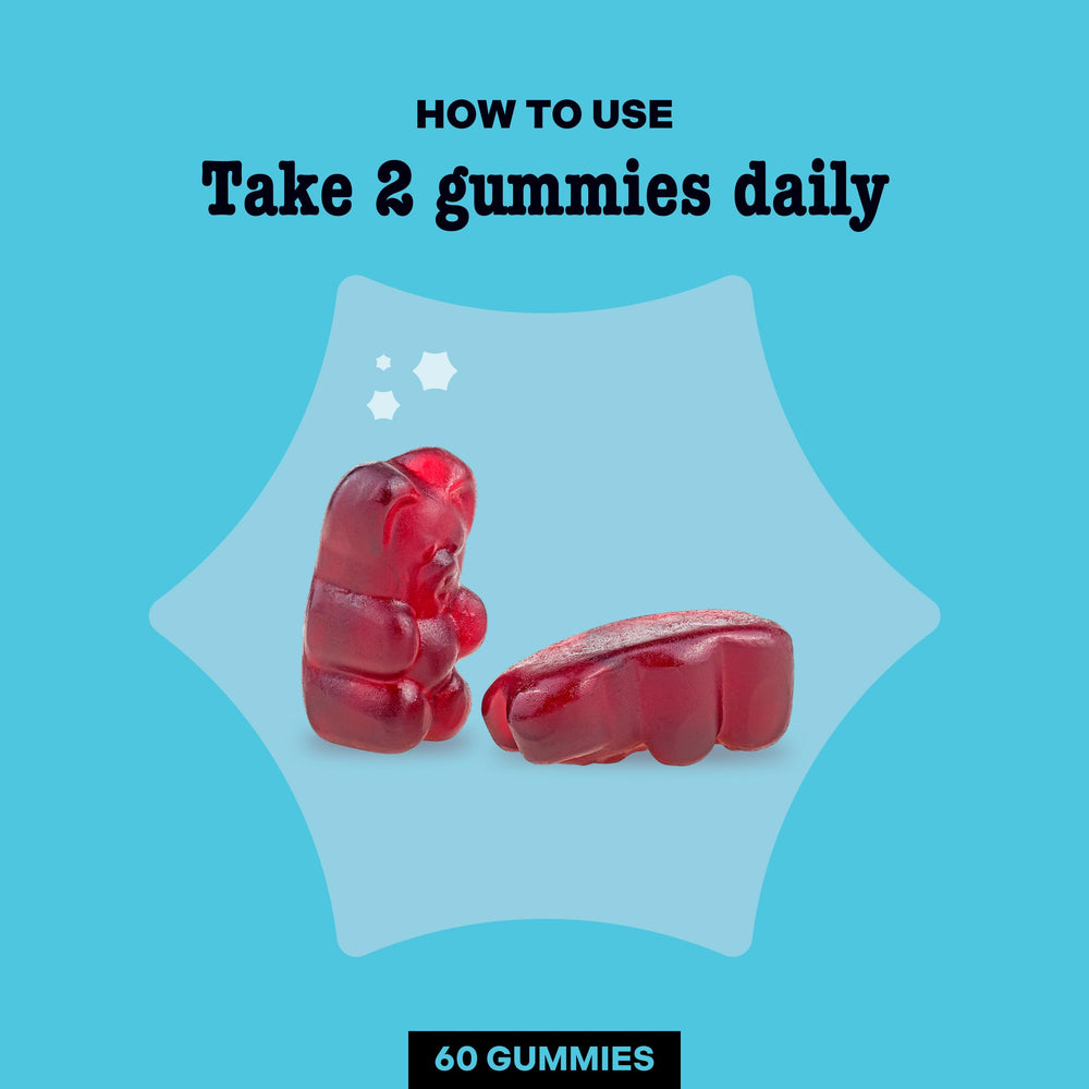 Methylated vitamins and zinc in gummies