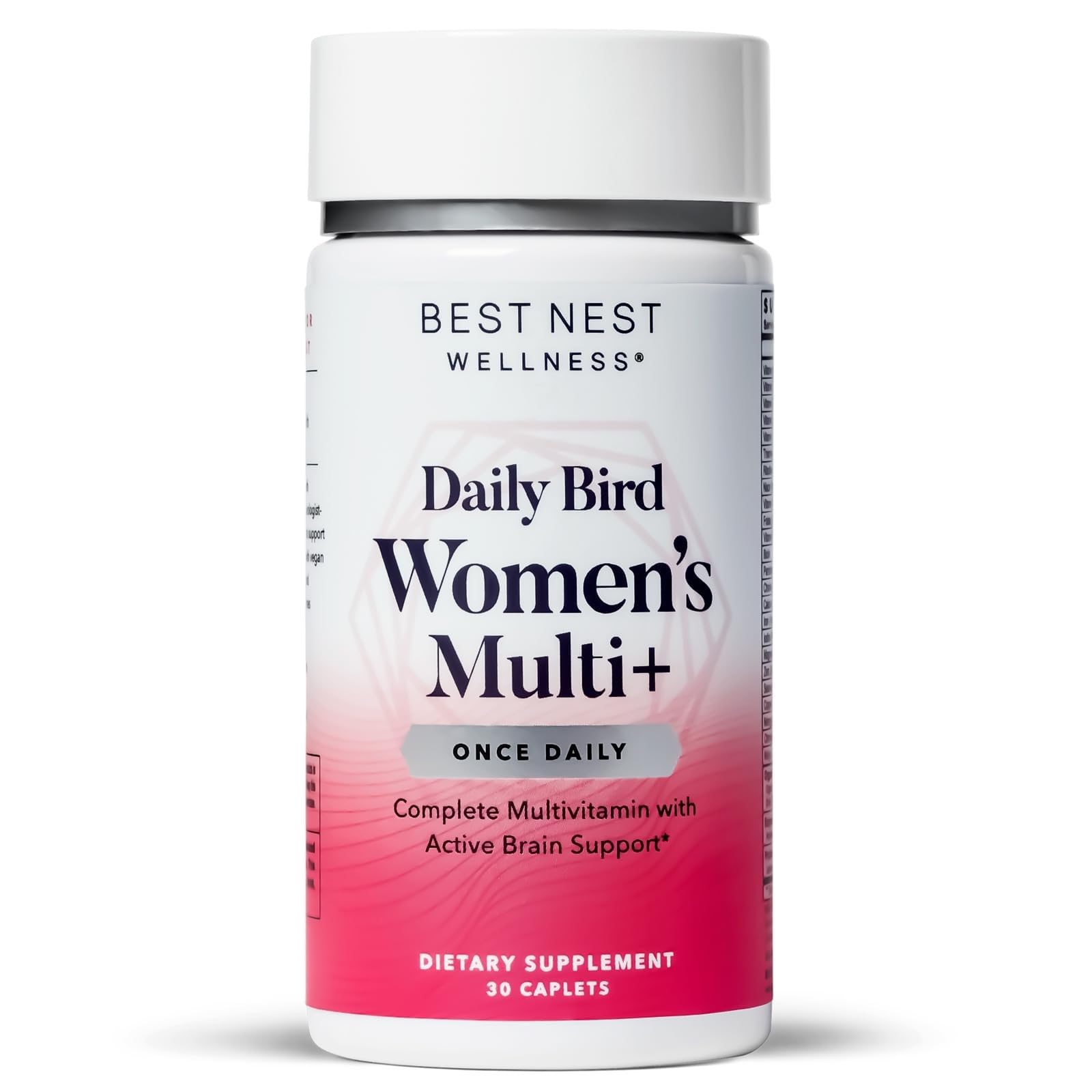 Front view of Best Nest Wellness Women's Multi Plus bottle