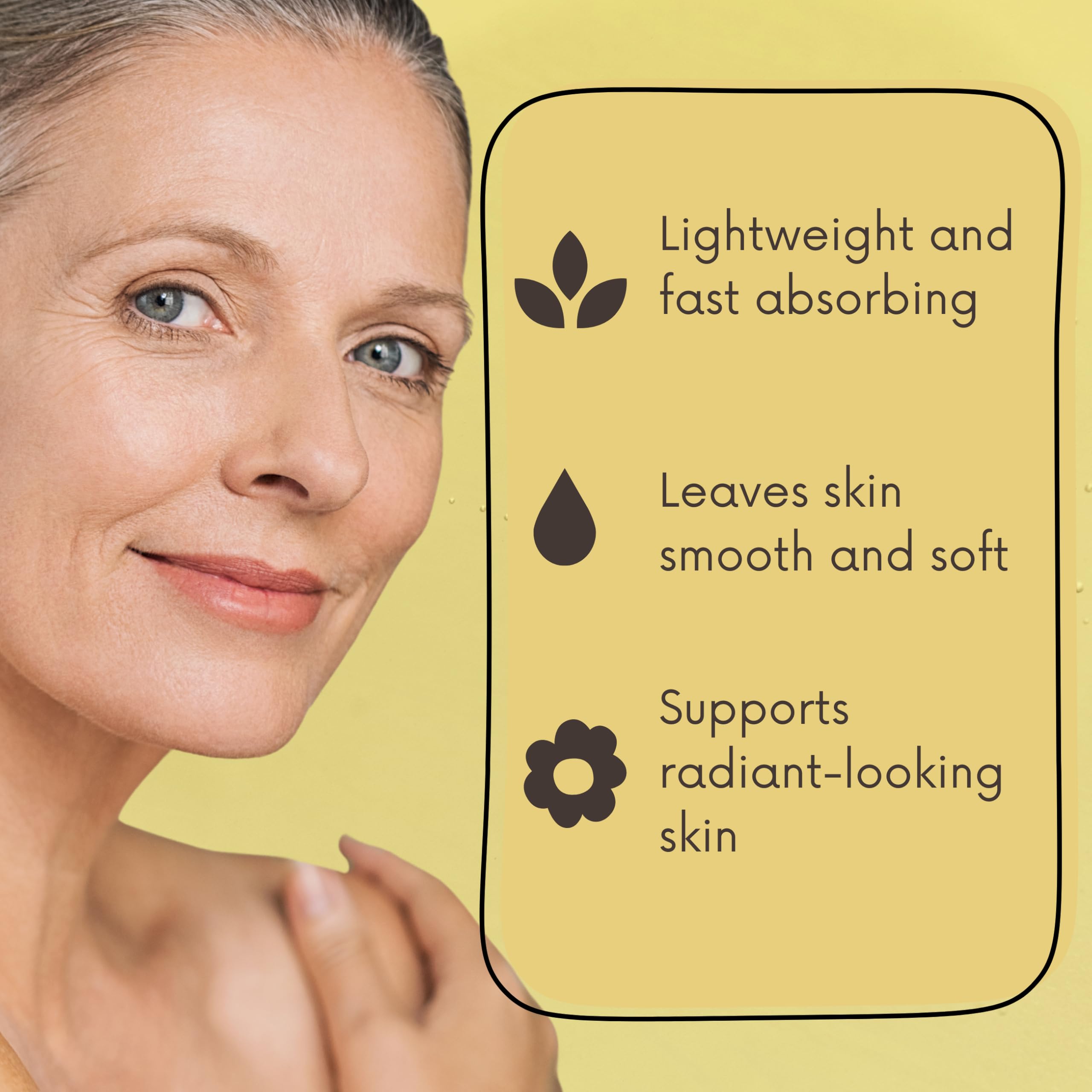 Hydrated dry skin after applying vitamin E and coconut oil blend