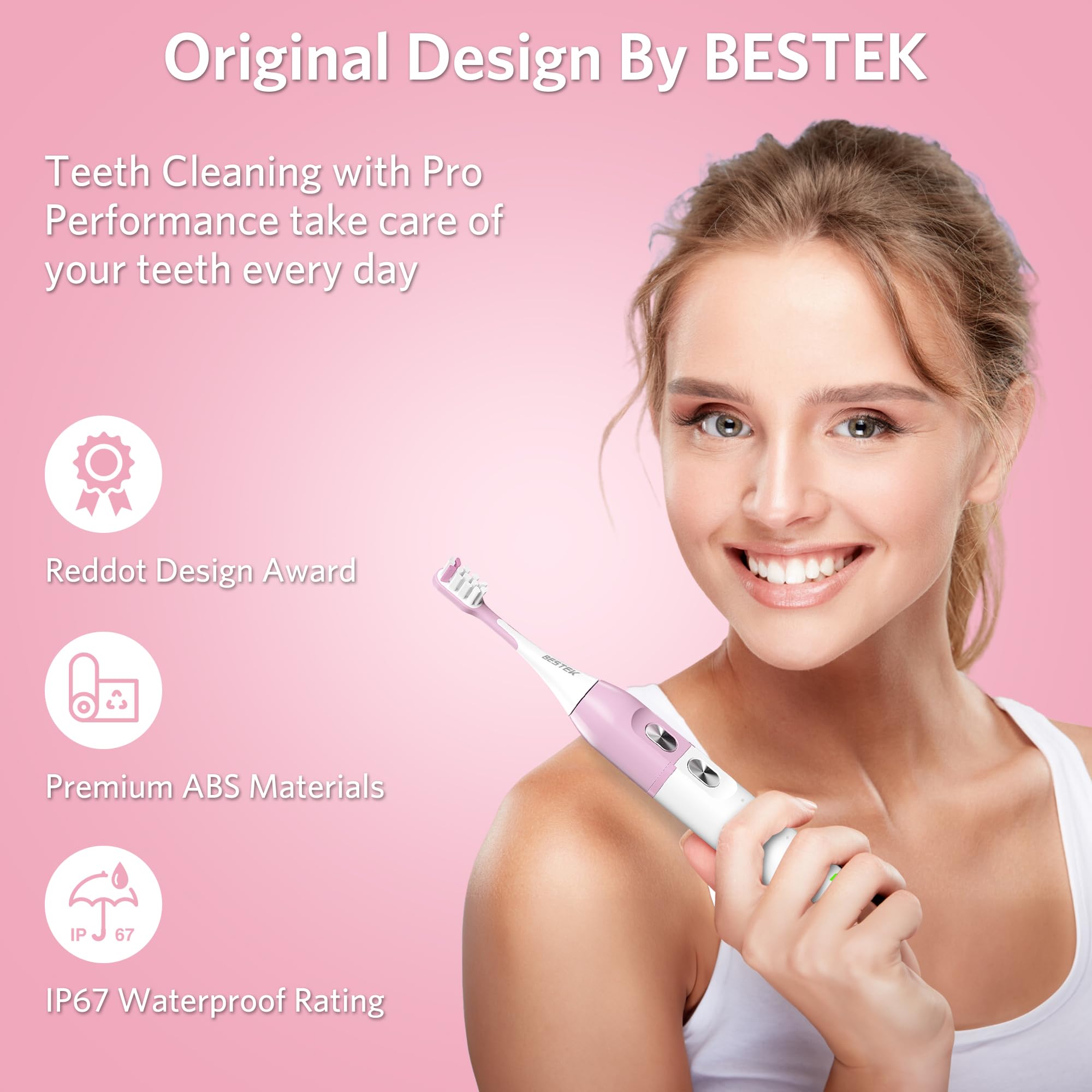 Illustration of Standard, Gentle, and Whitening brushing modes