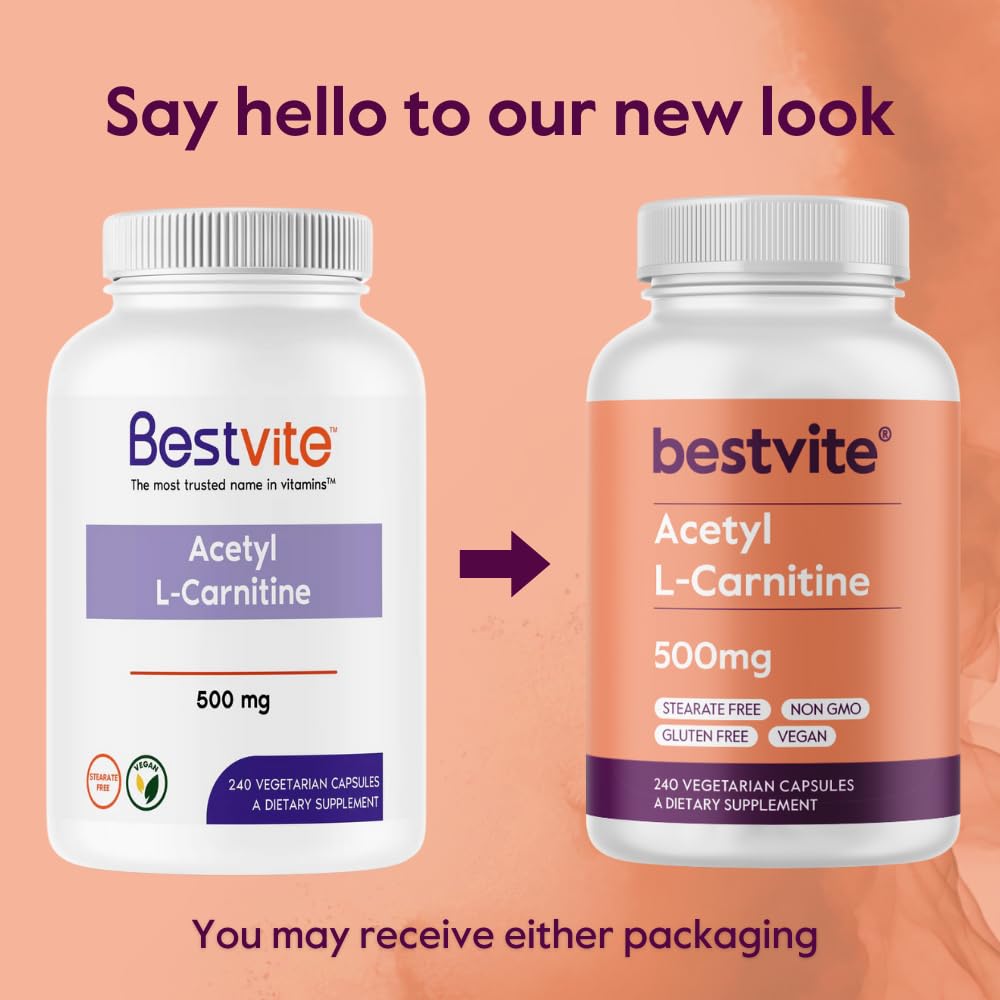 Close-up of Acetyl L-Carnitine capsules from BESTVITE