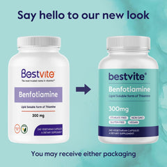 Vegan capsules for BESTVITE Benfotiamine 300mg