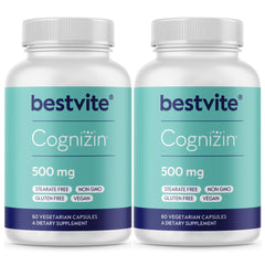 Bestvite Cognizin Citicoline 500mg bottle with 120 vegetarian capsules