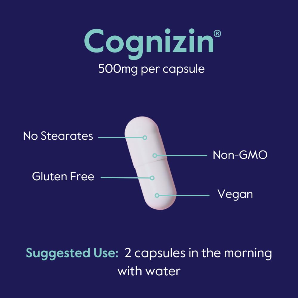 500 mg Cognizin capsule in bottle