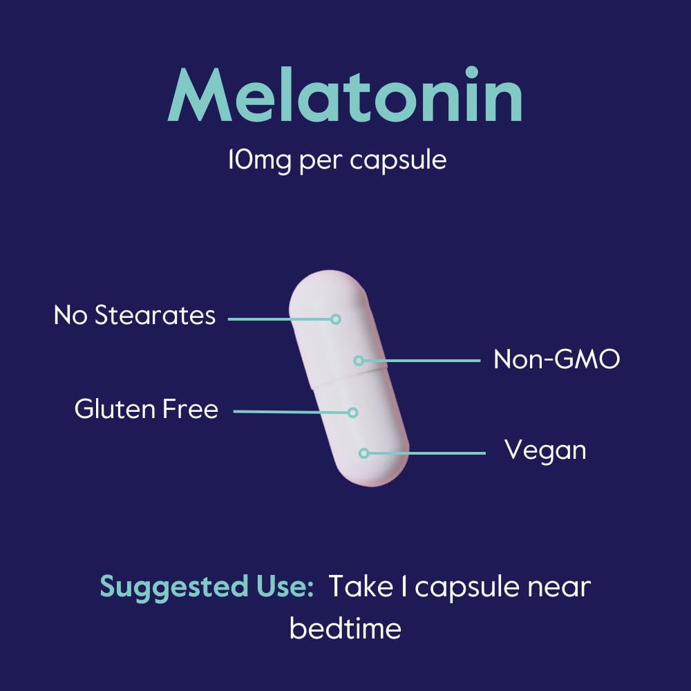 Front view of BESTVITE Melatonin bottle