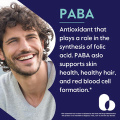 Vegan, non-GMO, gluten-free Bestvite PABA 500mg capsules