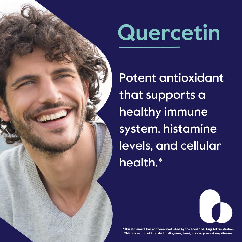 Front view of BESTVITE Quercetin 500mg bottle