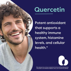 Front view of BESTVITE Quercetin 500mg bottle