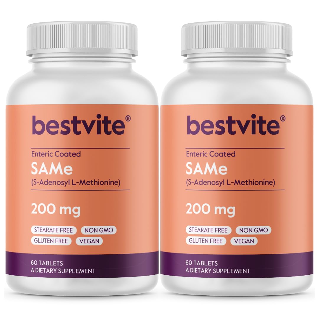 Bestvite SAM-e 200mg bottle with 120 tablets