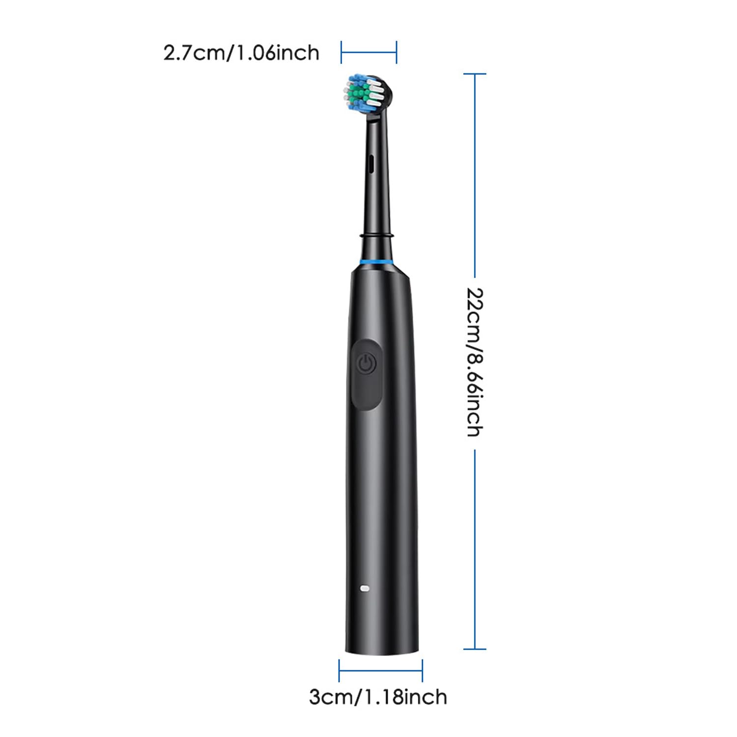 Besuntek electric toothbrush side view
