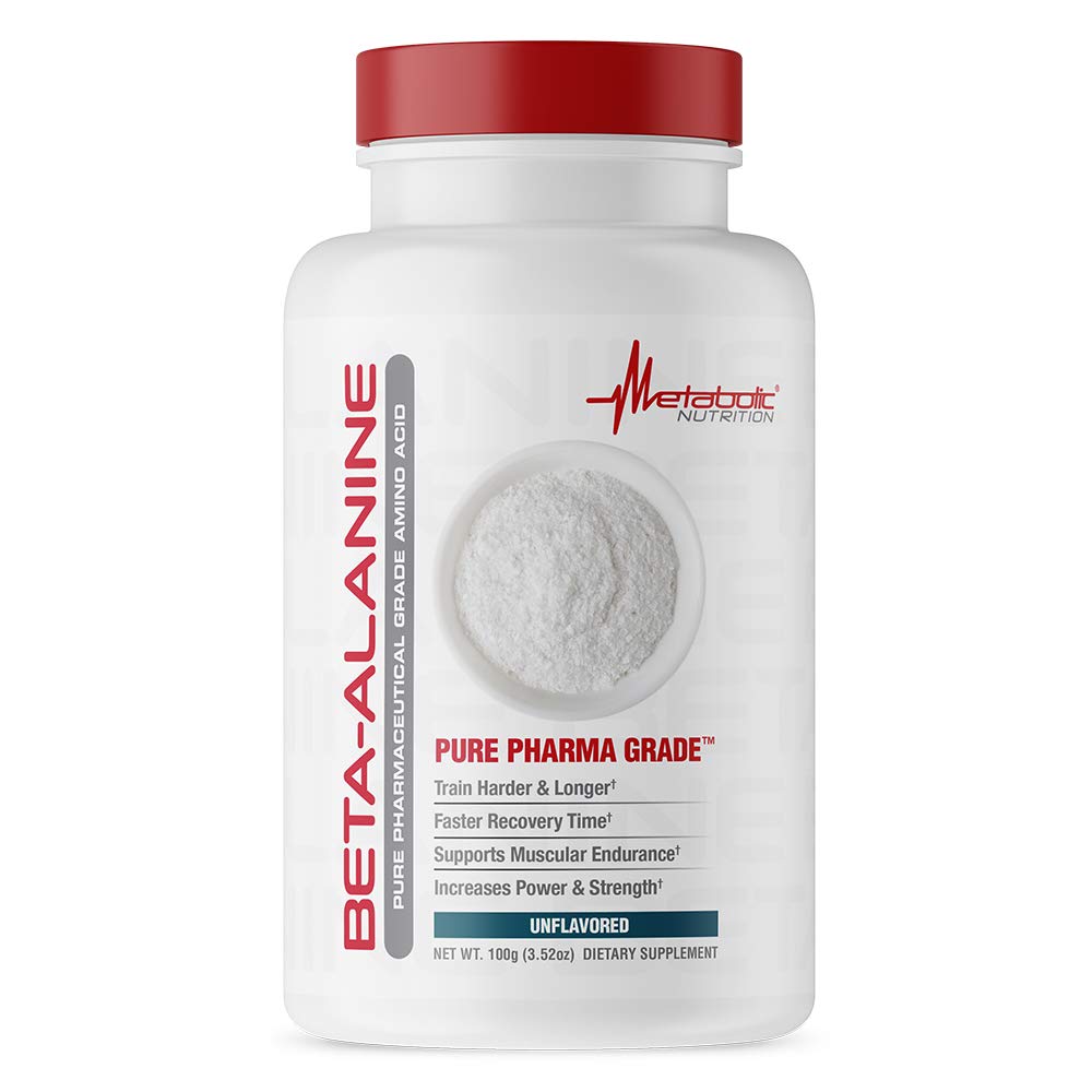 Front view of Metabolic Nutrition Beta-Alanine 100 g powder
