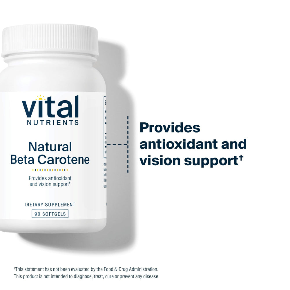 High-dose antioxidant beta carotene formula