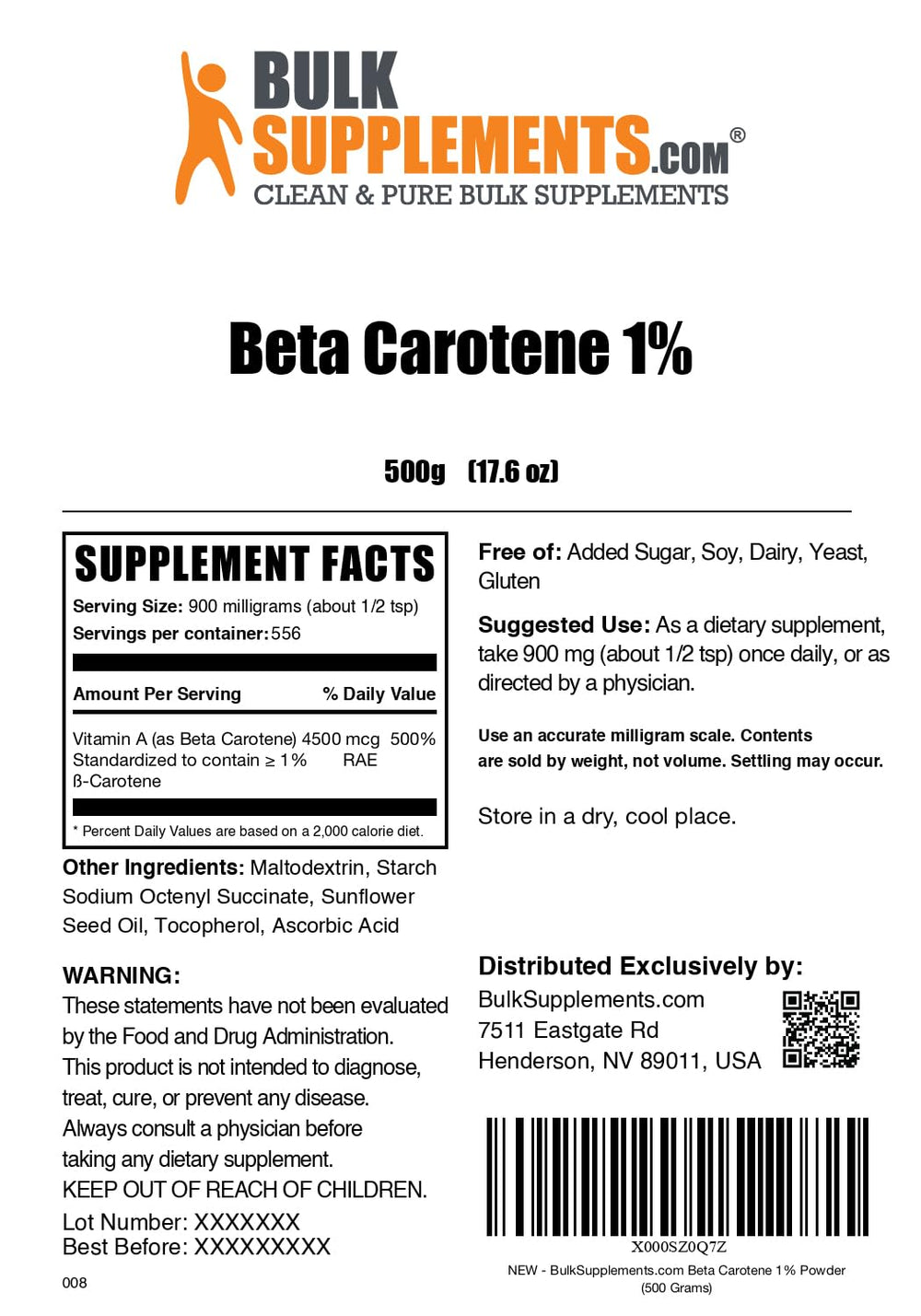 Person adding Beta Carotene powder to smoothie
