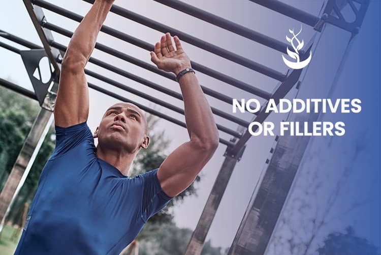 Capsules next to the bottle on white background